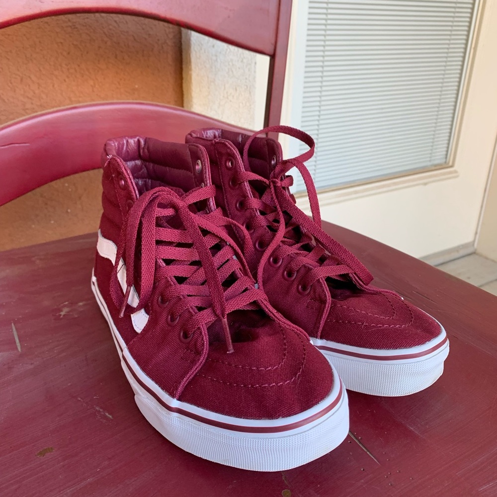 Vans Burgundy Sk8-Hi Shoes